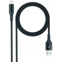 Nanocable Cable Lightning a USB 2.0, Lightning/M -USB A/M, Negro, 1 m