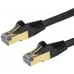 StarTech.com Cable de 2m de Red Ethernet RJ45 Cat6a Blindado STP - Cable sin Enganche Snagless - Neg