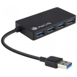 Ngs HUB IHUB3.0 4 PUERTOS USB 3.0 - NO NECESITA FUENTE DE ALIMENTACIÓN EXTERNA - TAMAÑO COMPACTO