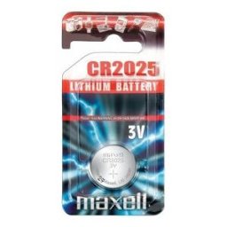 Maxell CR2025, Litio, Botón/moneda, 3 V, 1 pieza(s), CR2025, Plata