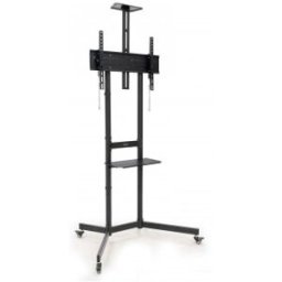 TooQ “NEFERTITI” Soporte de suelo con Ruedas para pantallas de 37”-70”, Negro
