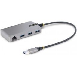 StarTech.com Hub USB de 3 Puertos USBA - USB 3.0 de 5Gbps - Alimentado por el Bus - Concentrador USB