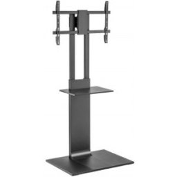 Aisens Soporte de Suelo con Bandeja DVD para Monitor/TV 50kg de 37-86, Negro