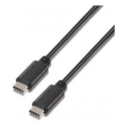 Aisens Cable USB 3 m USB 2.0 USB C Negro
