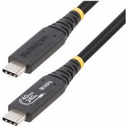StarTech.com Cable USB4 de 50cm - Cable USB Tipo C Certificado USB-IF - Cable USB-C de 40G - PD 3.1