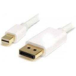 StarTech.com Cable Adaptador de 2m de Monitor Mini DisplayPort 1.2 Macho a DP Macho - 4k Blanco, 2 m