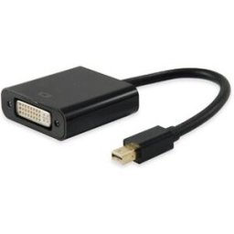 Equip 133433, Mini DisplayPort, DVI-I, Macho/Hembra, Negro