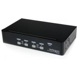 StarTech.com Conmutador Switch Profesional KVM 4 Puertos Vídeo VGA - USB - Hasta 1920x1440, USB, USB