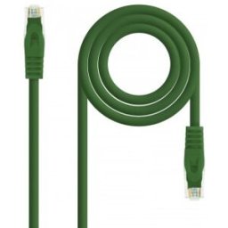 Nanocable Cable de red latiguillo RJ45 LSZH Cat.6A UTP AWG24, Verde, 1.0m