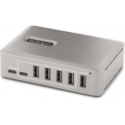 StarTech.com Hub Concentrador USB-C de 10 Puertos - 8x USB-A/2x USB-C - con Fuente de 65W - USB 3.1