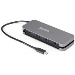 StarTech.com HB30CM4AB hub de interfaz USB 3.2 Gen 1 (3.1 Gen 1) Type-C 5000 Mbit/s Negro, Gris