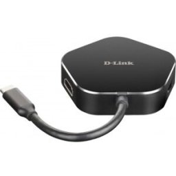 D-Link DUB-M420 - USB 3.0 (3.1 Gen 1) Type-C Negro, Plata