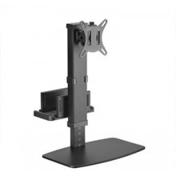 Aisens Soporte de Mesa ECO Giratorio e Inclinable para Monitor/TV y Mini PC 8Kg de 17-32, Negro