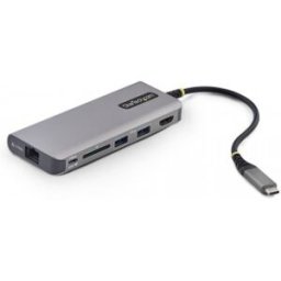StarTech.com Adaptador Multipuertos USB-C a HDMI - PD 140W - Hub Ladrón USB de 3 Puertos - 4K 60Hz -