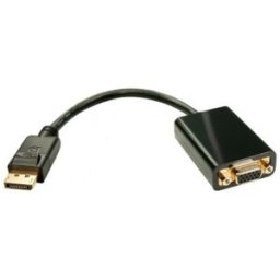 Lindy 41006 adaptador de cable de vídeo 0,15 m DisplayPort VGA Negro