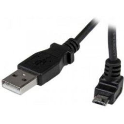 StarTech.com Cable Adaptador 1m USB A Macho a Micro USB B Macho Acodado en Ángulo hacia Arriba para