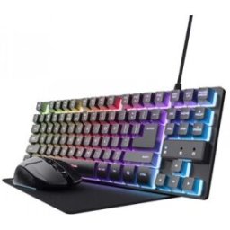 Pack Gaming Trust Gaming GXT 794 - Teclado RGB + Ratón RGB + Alfombrilla