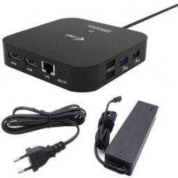 i-tec USB-C Dual HDMI Docking Station with Power Delivery 100 W + Universal Charger 100W