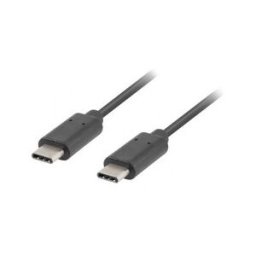 Lanberg CABLE USB CA-CMCM-10CU-0010-BK - CONECTORES USB 3.1 TIPO-C A USB 3.1 TIPO-C - 1M - NEGRO