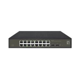 LevelOne GES-2118 switch Gestionado L2 Gigabit Ethernet (10/100/1000) Negro