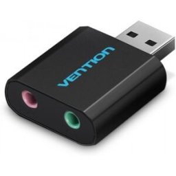 Vention Tarjeta de Sonido VAB-S17-B - 2.1 - Negro