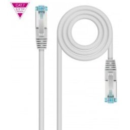 Nanocable Cable de Red Latiguillo Cat.7 600MHZ LSZH SFTP PIMF AWG26, Gris, 25 cm