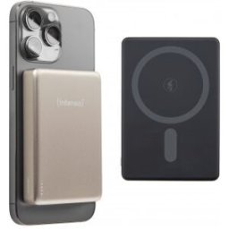 Intenso Batería Externa Magnética MW10000 10000 mAh – Compatible con MagSafe, Carga Inalámbrica 15W,