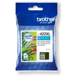 Brother LC-422XLC - Cartucho de tinta de color Color cian (azul) Capacidad 1.500 páginas