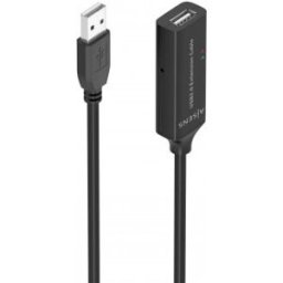 Cable Alargador USB 2.0 Aisens A101-0916/ USB Macho - USB Hembra/ 15m/ Negro