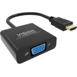 Vision_a/v Vision TC-HDMIVGA/BL adaptador de cable de vídeo 0,23 m HDMI tipo A (Estándar) VGA (D-Sub) Negro