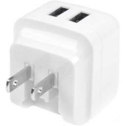StarTech.com Cargador de Pared USB de 2 Puertos para Tablets Smartphones - Cargador Blanco de Alta P