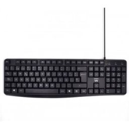 Ewent EW3001 Teclado USB QWERTY Español - Negro