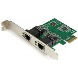 StarTech.com Adaptador Tarjeta de Red NIC PCI Express PCI-E de 2 Puertos Ethernet Gigabit RJ45