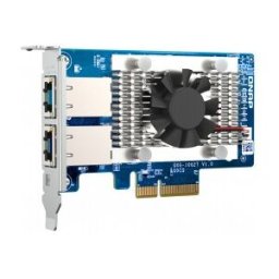 Qnap Tarjeta Gigabit Ethernet 10 - QXG-10G2T - 10GBase-T - Tarjeta de Inserción - PCI Express 3.0 x4