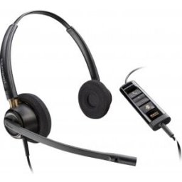 HP POLY Auriculares estéreo EncorePro 525 USB-A con certificación para Microsoft Teams
