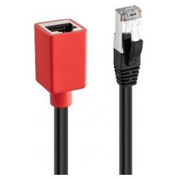 Lindy 60189 cable de red Negro, Rojo 0,2 m Cat6a