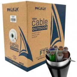 Phasak Bobina de cable de red FTP Cat.6A exterior CCA AWG23 100 m – PHR 681