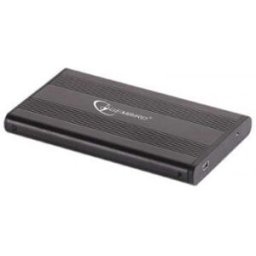 Gembird EE2-U2S-5, Unidad de disco duro, SATA, Negro, Aluminio, De plástico, USB, RoHS, CE, ISO 9002
