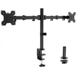 Soporte de Mesa para 2 Monitores Aisens DT32TSR-279/ Giratorio/ Inclinable
