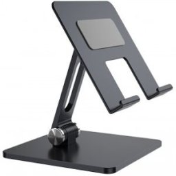 Aisens Soporte de Sobremesa Tamaño XXL Ajustable (2 Pivotes) para Movil / Tablet, Gris