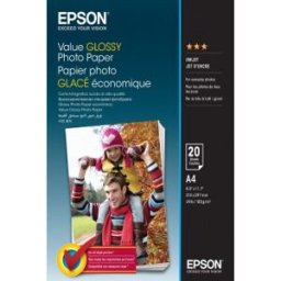 Epson Value Glossy Photo Paper - A4 - 20 Hojas, Brillo, 183 g/m², A4, 20 hojas, - Expression Premium