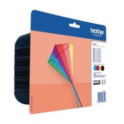 Brother LC223VALBP - Paquete de 4 - negro, amarillo, cián , magenta - original - cartucho de tinta -
