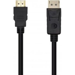 Aisens Cable Conversor DisplayPort A HDMI, DP/M-HDMI/M, Negro, 5.0m