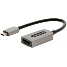 StarTech.com Adaptador USB C a HDMI de Vídeo 4K 60Hz - HDR10 - Conversor Tipo Llave USB Tipo C a HDM