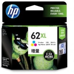 HP Cartucho de tinta original 62XL de alta capacidad tricolor