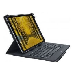 Logitech Universal Folio, Negro, Bump resistant, Resistente a rayones, Resistente al agua, CE, Unive