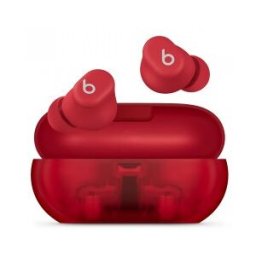 Apple Beats Solo Buds - Auriculares de tapón True Wireless - Rojo, Transparente