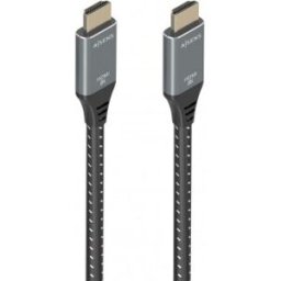 Aisens Cable HDMI V2.1 ultra alta velocidad / HEC 8K@60Hz 48Gbps, A/M-A/M, Gris/Negro, 7.0m