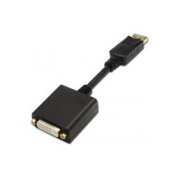 Aisens A125-0133 adaptador de cable de vídeo 0,15 m DisplayPort DVI Negro