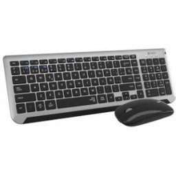 Teclado y Ratón Inalámbrico Subblim Combo Dual Prestige Extendido - Gris y Negro